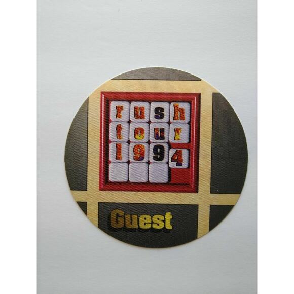 Rush Counterparts Backstage Pass Original 1994 Hard Rock Music Concert Tour Gray - Picture 2 of 2